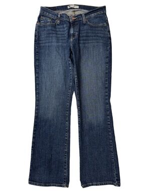 {Levi's} "529 Curvy Boot Cut" Blue Mid Rise Bootcut Stretch Jeans
